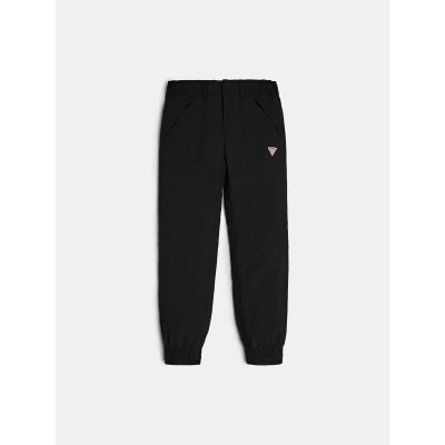 Guess L0YB02 Jogger bambino nero con polsino e passante per cintura