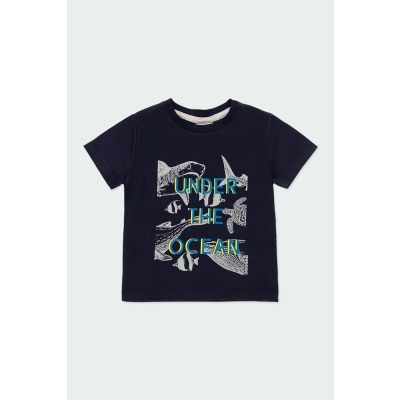 Boboli 302184 T-shirt squaletti blu