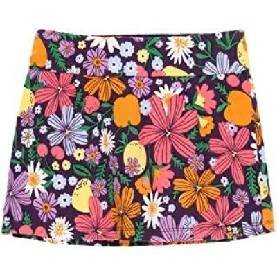 Boboli 442134 Gonna a pantaloncino colorata fiori e frutta