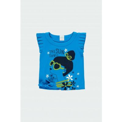 BOBOLI 402084 T-Shirt in maglia elasticizzata per bambina