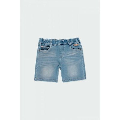 Boboli 590127 Bermuda jeans morbido con elastico colore chiaro