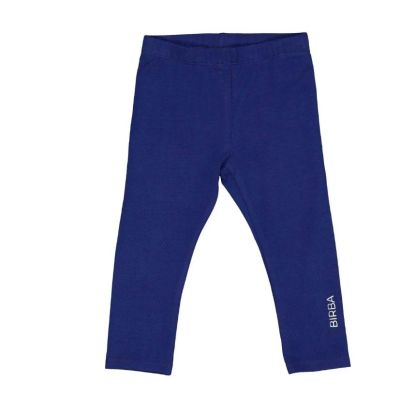 Birba 999 32012 00 Leggins blu bambina scritta BIRBA argento