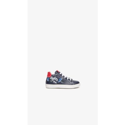 NeroGiardini I128603M Sneakers bambino kids blu con scritte bianche