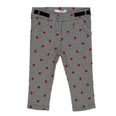 Birba 999 32049 00  Pantaloni baby pied de poulle con cuori rossi