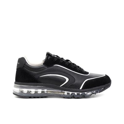 Cafenoir XF9004 Sneakers in pelle scamosciata con inserti multimateriale