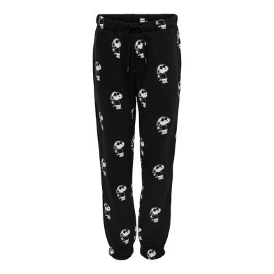 Only 15254014 Pantalone felpa nero bambini Peanuts