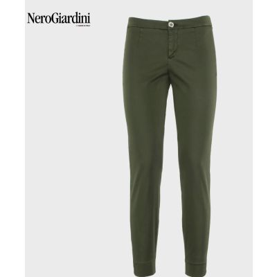 NeroGiardini P960510D-510 Pantalone verde donna chino