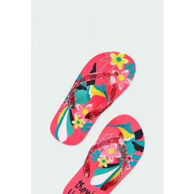 Boboli 824352 Infradito da spiaggia per bambina con stampa tropicale in vari colori
