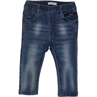 Birba 999 42502 00 Pantalone jeans neonato blu con elastico