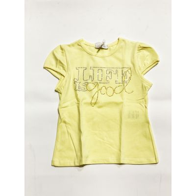 T-Shirt manica corta con strass ALYSIA BAI FL0146   