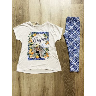 Completo T-Shirt + leggings CAPRI ARTIGLI A10306          