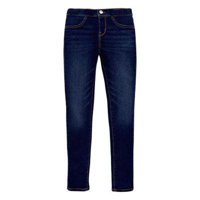 Levis EA559 Jeggings da bambina Skinny fit in blu scuro con cuciture a contrasto