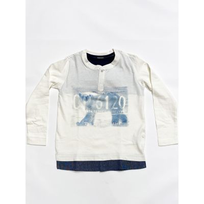 Maglia bambino con riporti camicia Birba 999 94478 00