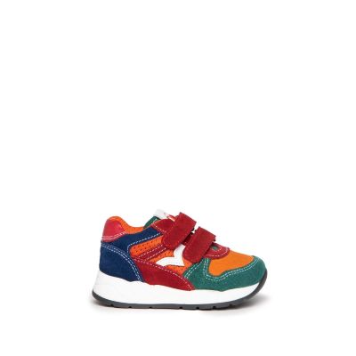 NeroGiardini I224782M Sneakers baby multicolore in camoscio con strappi