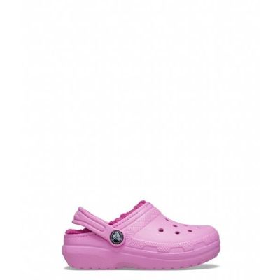 Crocs 207010 Classic lined clog zoccolo foderato classico per bambine pink