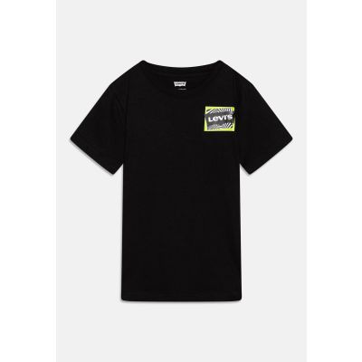 Levis 9EH897 T-Shirt nera con scritta logo giallo fluo