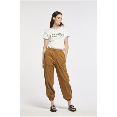 Cafenoir JP0099 Pantalone jogger donna con vita elastica