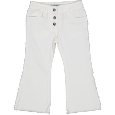 Trybeyond 62492 Pantalone jeans bianco sfrangiato ragazza