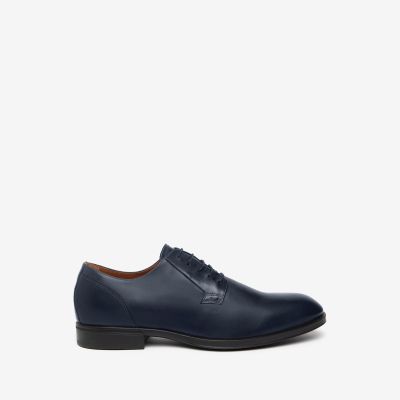 NeroGiardini E302765UE Derby uomo in pelle blu incanto