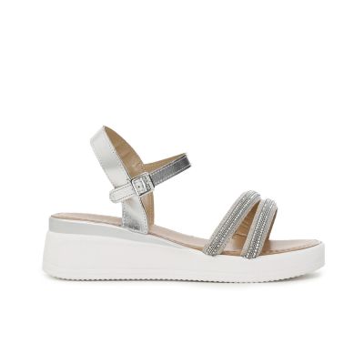 Cafènoir XL9902 Sandali Gilda con strass e zeppa bassa