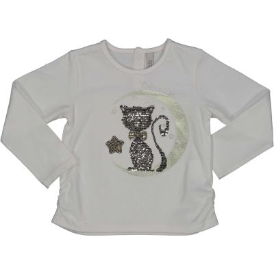 Birba 999 74034 00 Maglia Gatto & Luna Paillettes