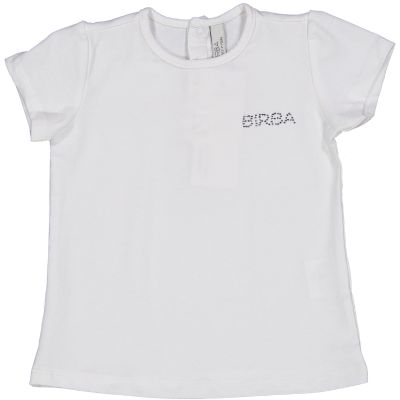 Birba 64115 Tshirt bianca scritta strass