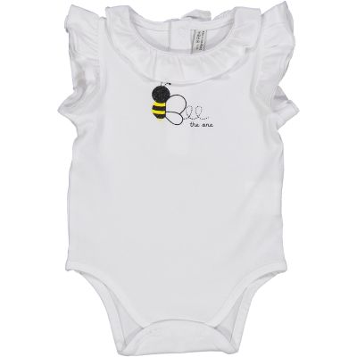 Birba 64050 Tshirt body neonata apetta gialla e nera