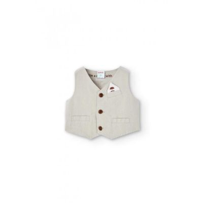 Boboli 716149 Gilet lino combinato per bimbo