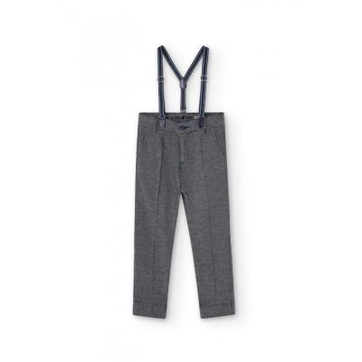 Boboli 736264 Pantaloni lino denim per ragazzo