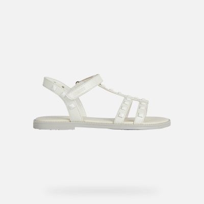 Geox J2535I 000BC C1001 Sandalo bambina Karly, confortevole e dallo spirito fashion.