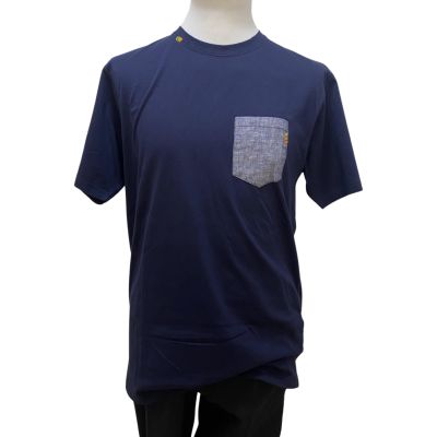 Capovolto RHT101 T-shirt con taschino effetto jeans