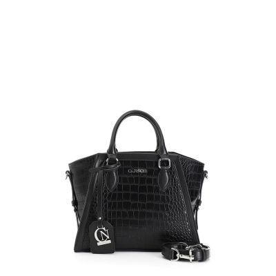Cafènoir YG0502 Piccola tote bag stampa coccodrillo e interno maculato