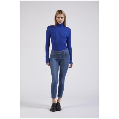 Cafènoir JJ1017 Pantalone Jeans in tela denim super stretch