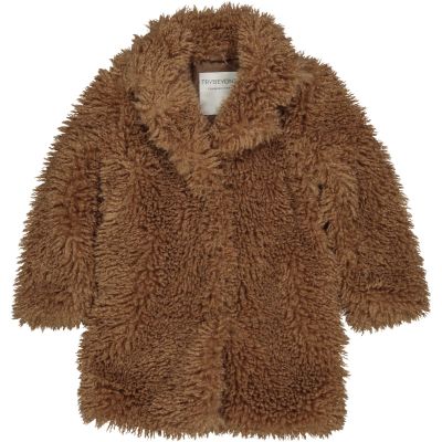 Trybeyond 77998 Cappotto effetto teddy agnellino cammello