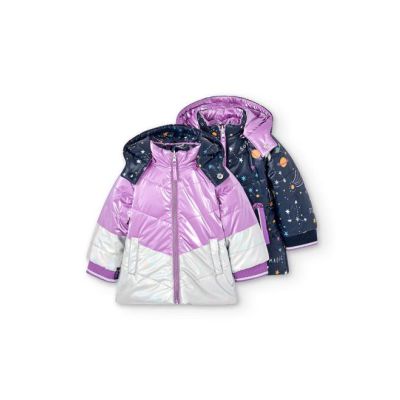 Boboli 247171 Parka reversibile in tessuto tecnico per bambina