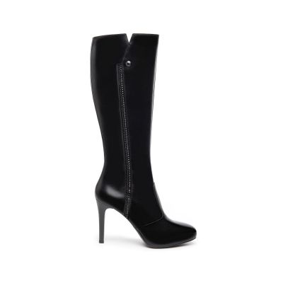 NeroGiardini I308690DE Stivale in pelle con tacco stiletto 9.5cm