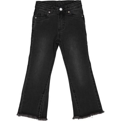 Trybeyond 72990 Jeans grigio scuro/nero a zampa ragazza