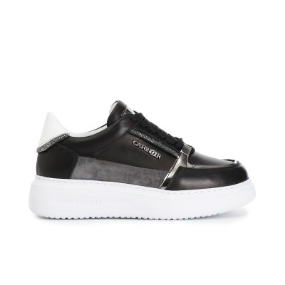 Cafènoir C1DE1002 Sneakers in pelle con dettagli strass