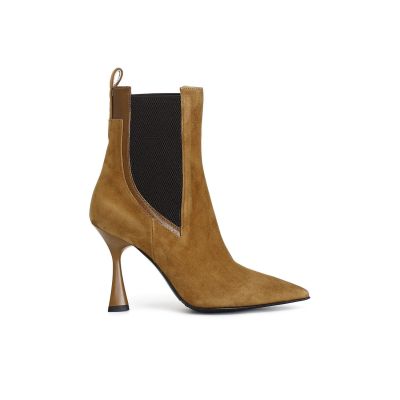 Cafènoir NA5140 Tronchetto donna in pelle scamosciata con elastico