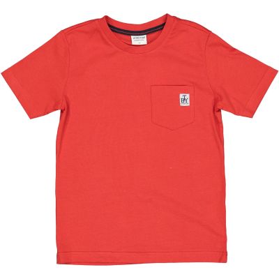 T shirt bambino in jersey Trybeyond modello con taschino sul petto 84492