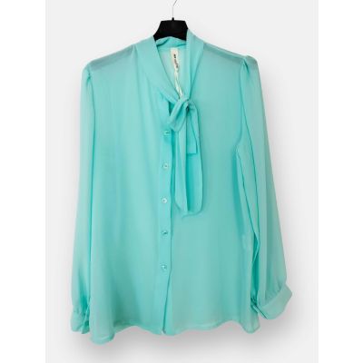 Camicia Chiffon con Fiocco 11363