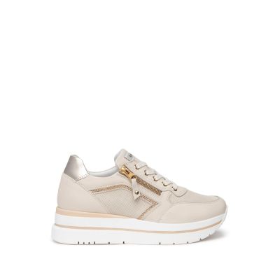 Sneakers donna fondo alto con zip NeroGiardin E409831D