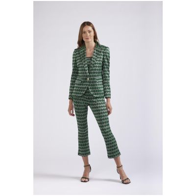 Giacca jacquard Cafènoir monopetto rombo JH0065