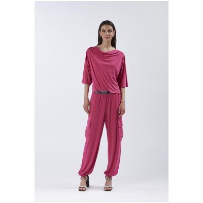 Pantaloni donna cargo Cafènoir in jersey JP0164