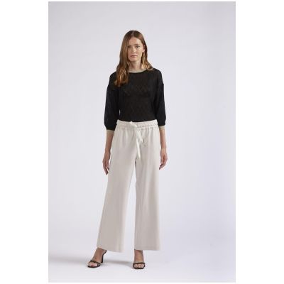 Pantaloni donna Cafènoir con cinturino elasticato JP0174