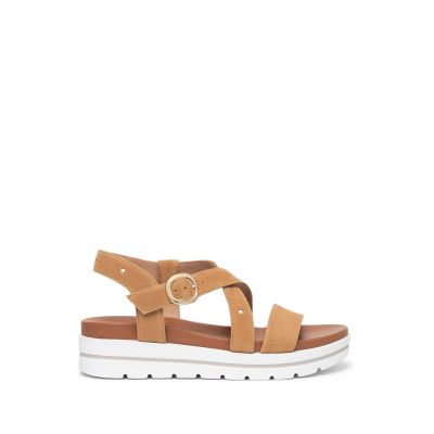 Sandali donna NeroGiardini in suede con fondo gomma E410720D