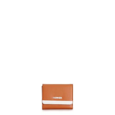 Portafoglio Cafènoir con logo a contrasto arancio JV0074