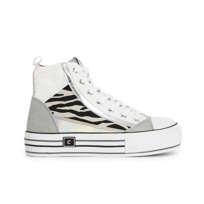 Sneakers Cafènoir mid patchwork zebrati DM9133
