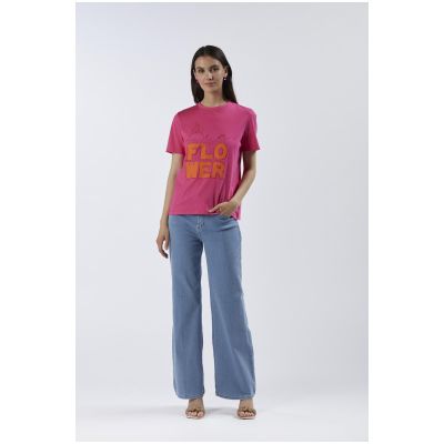 T-shirt Cafènoir a maniche corte "be a flower" JT0159