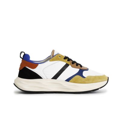 Sneakers uomo in pelle multicolor PB1432